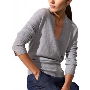 Brochu Walker Gray V-Neck Sweater